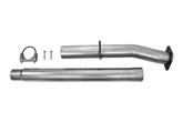 image of a Stainless Steel Cat & DPF Delete Pipe for 2008-2010 6.4L Powerstroke engine