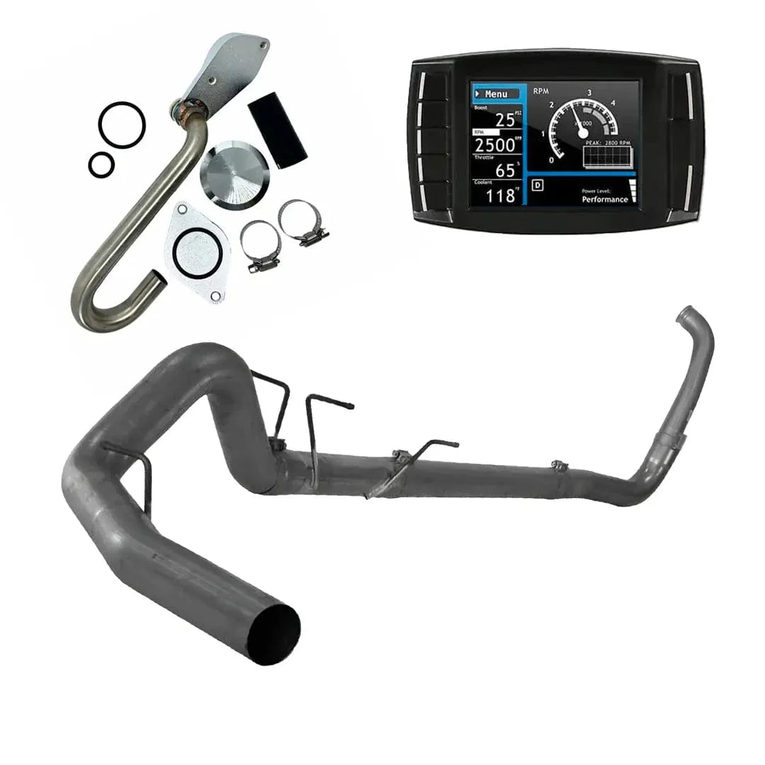 Diesel Edge All-in-one Kit 4" Turbo-Back Ford Powerstroke 6.0L – All-In-One DPF/DEF/EGR  Delete Kit (2003-2007)