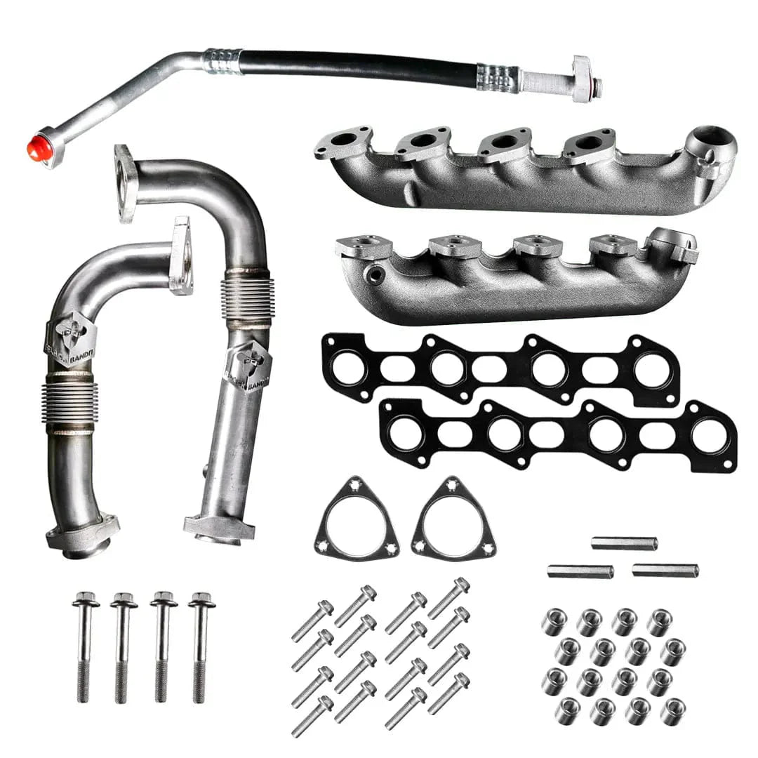 Black Bandit 2008-2010 FORD POWERSTROKE 6.4L – EXHAUST MANIFOLD AND UP PIPE KIT