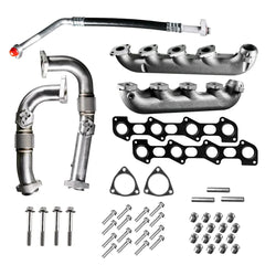 Black Bandit 2008-2010 FORD POWERSTROKE 6.4L – EXHAUST MANIFOLD AND UP PIPE KIT