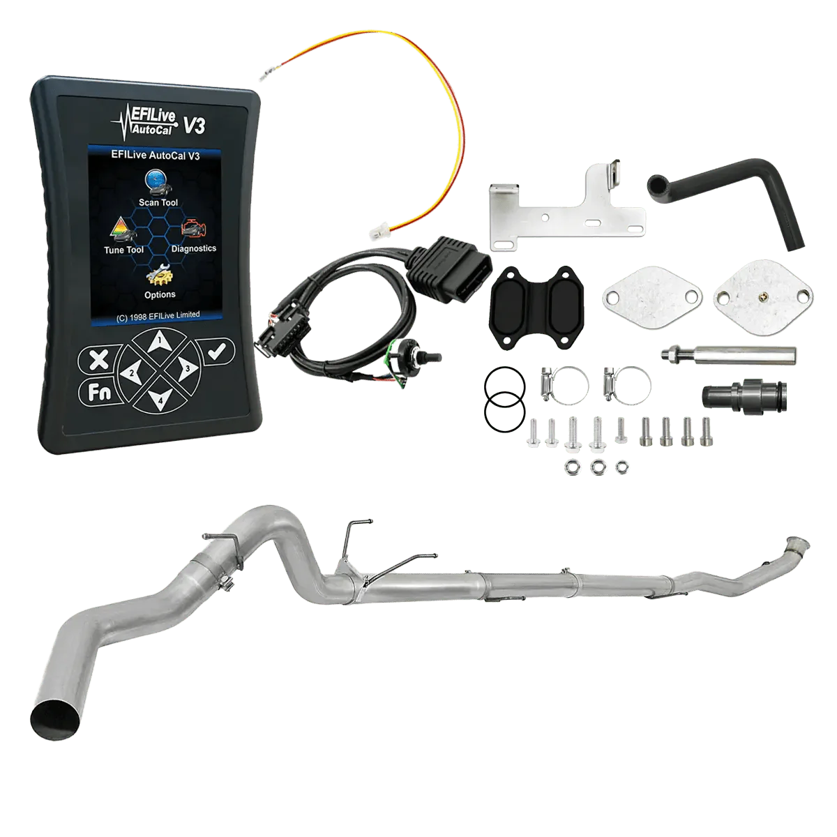 diesel edge All-in-one Kit 2018 6.7L RAM Cummins (CME) / 4-inch Downpipe Back Ram Cummins 6.7L All-in-One DPF/DEF/EGR Delete Kit (2013-2021)