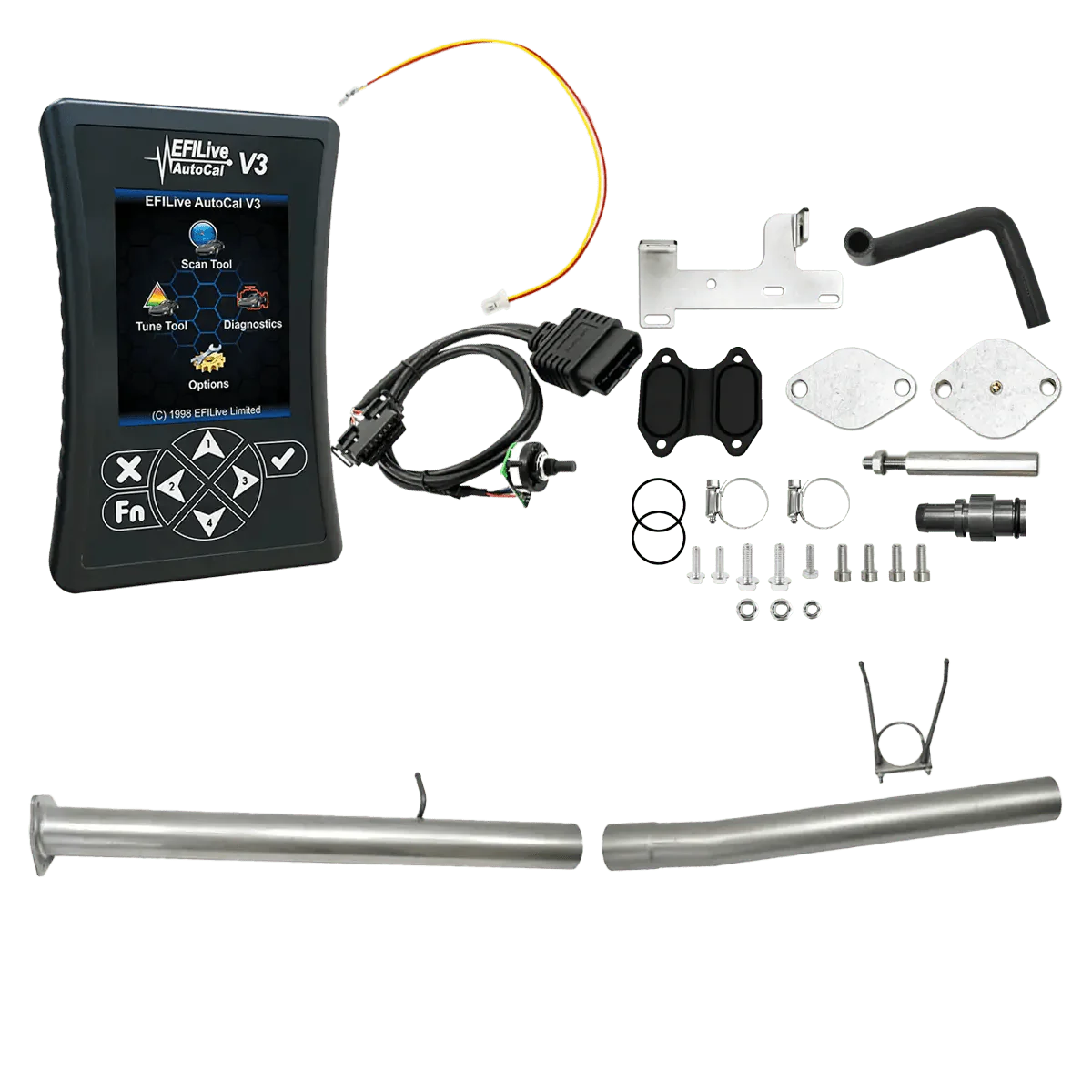 diesel edge All-in-one Kit 2018 6.7L RAM Cummins (CME) / 4-inch Stainless Steel Delete Pipe Ram Cummins 6.7L All-in-One DPF/DEF/EGR Delete Kit (2013-2021)