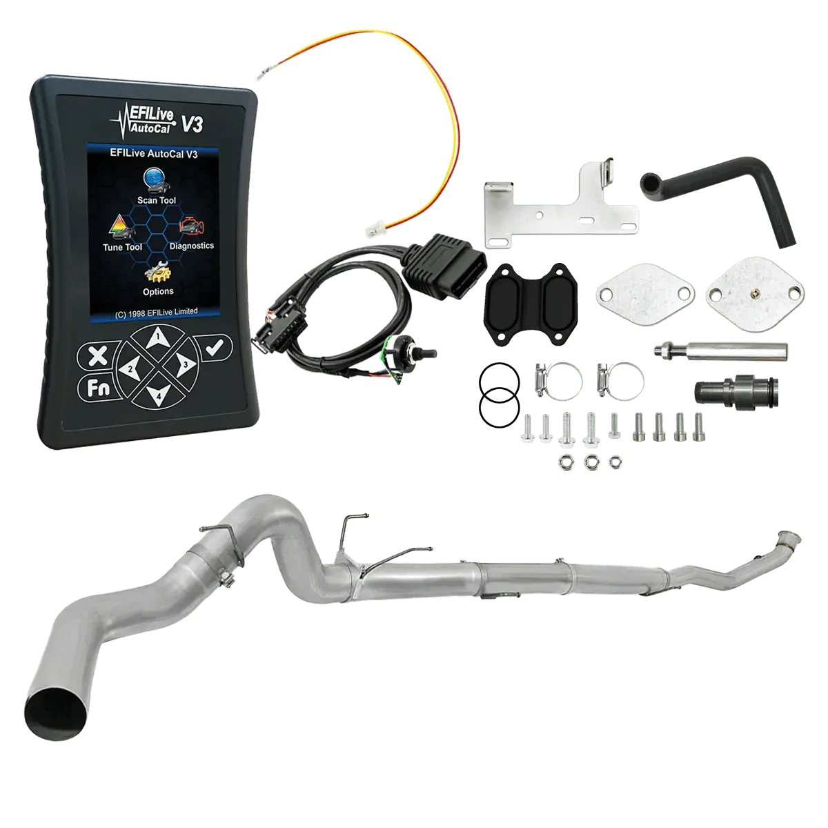 diesel edge All-in-one Kit 2018 6.7L RAM Cummins (CME) / 5-inch Downpipe Back Ram Cummins 6.7L All-in-One DPF/DEF/EGR Delete Kit (2013-2021)