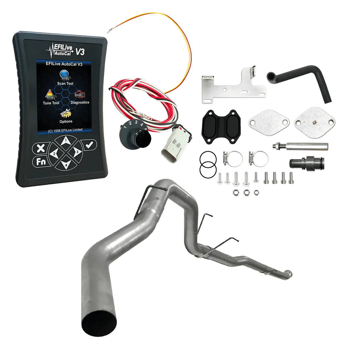 Diesel edge All-in-one Kit 2019-2021 6.7L RAM Cummins (CMF) / 4-inch Downpipe Back Ram Cummins 6.7L All-in-One DPF/DEF/EGR Delete Kit (2013-2021)