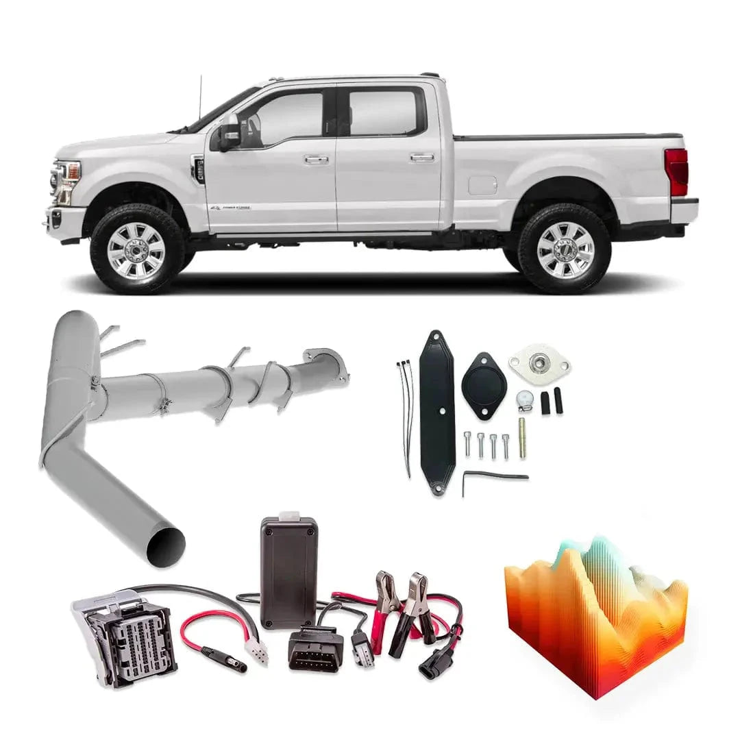 diesel edge Bundles 5" Down-pipe Back Exhaust 2020-2022 Ford Powerstroke 6.7L All In One DPF/DEF/EGR Delete Kit