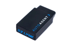 Image of EZ Lynk AutoAgent 3 device, a compact diagnostic and tuning tool for vehicle performance and real-time data monitoring.