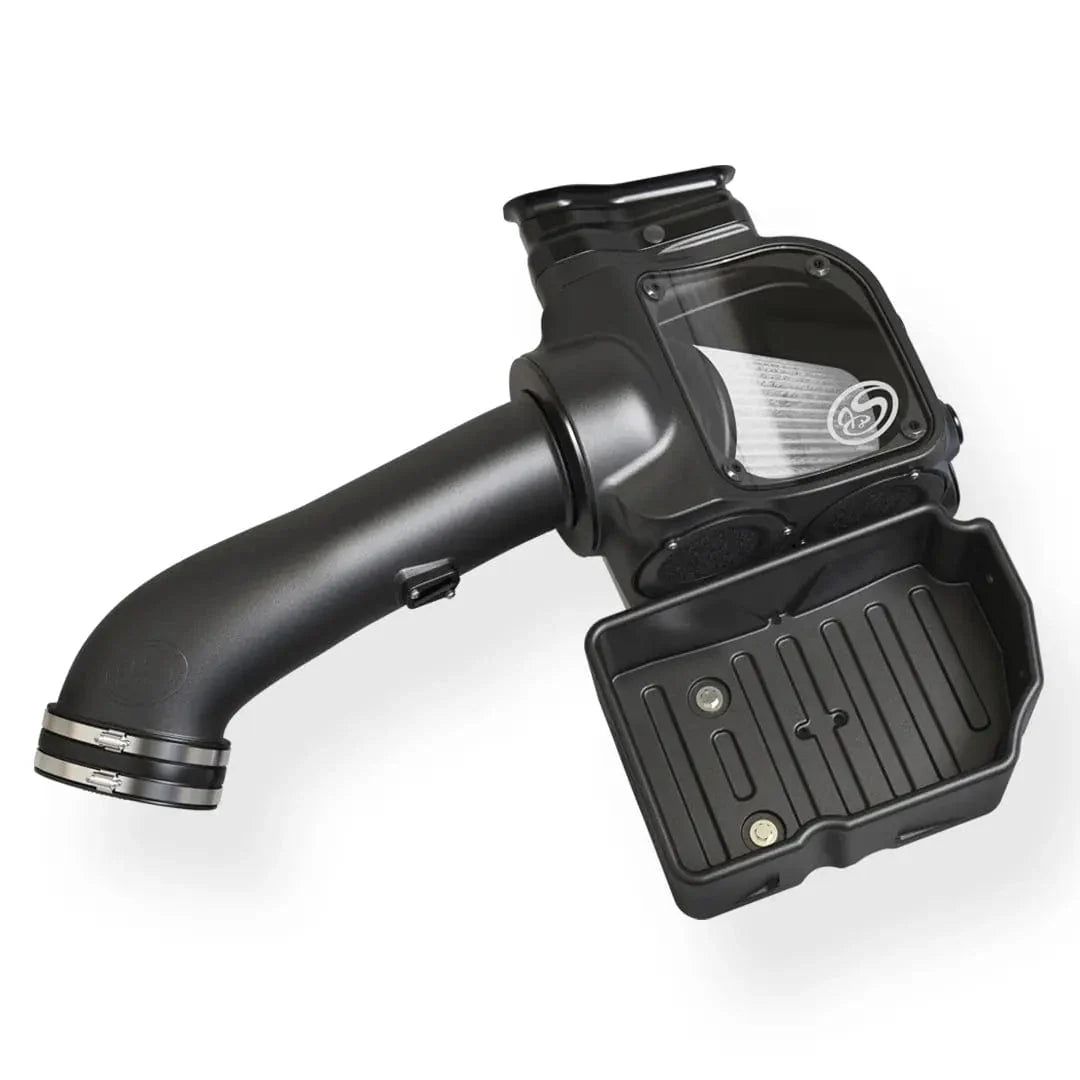 S&B Filters Cold Air Intake (2017-2019) Ford Powerstroke 6.7L / Dry Extendable Ford Powerstroke S&B Cold Air Intake